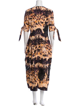 Proenza Schouler Floral Print Long Dress