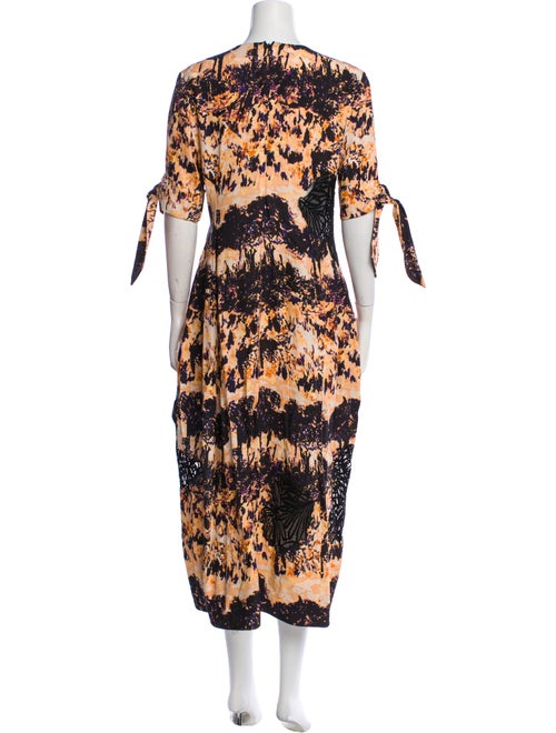 Proenza Schouler Floral Print Long Dress