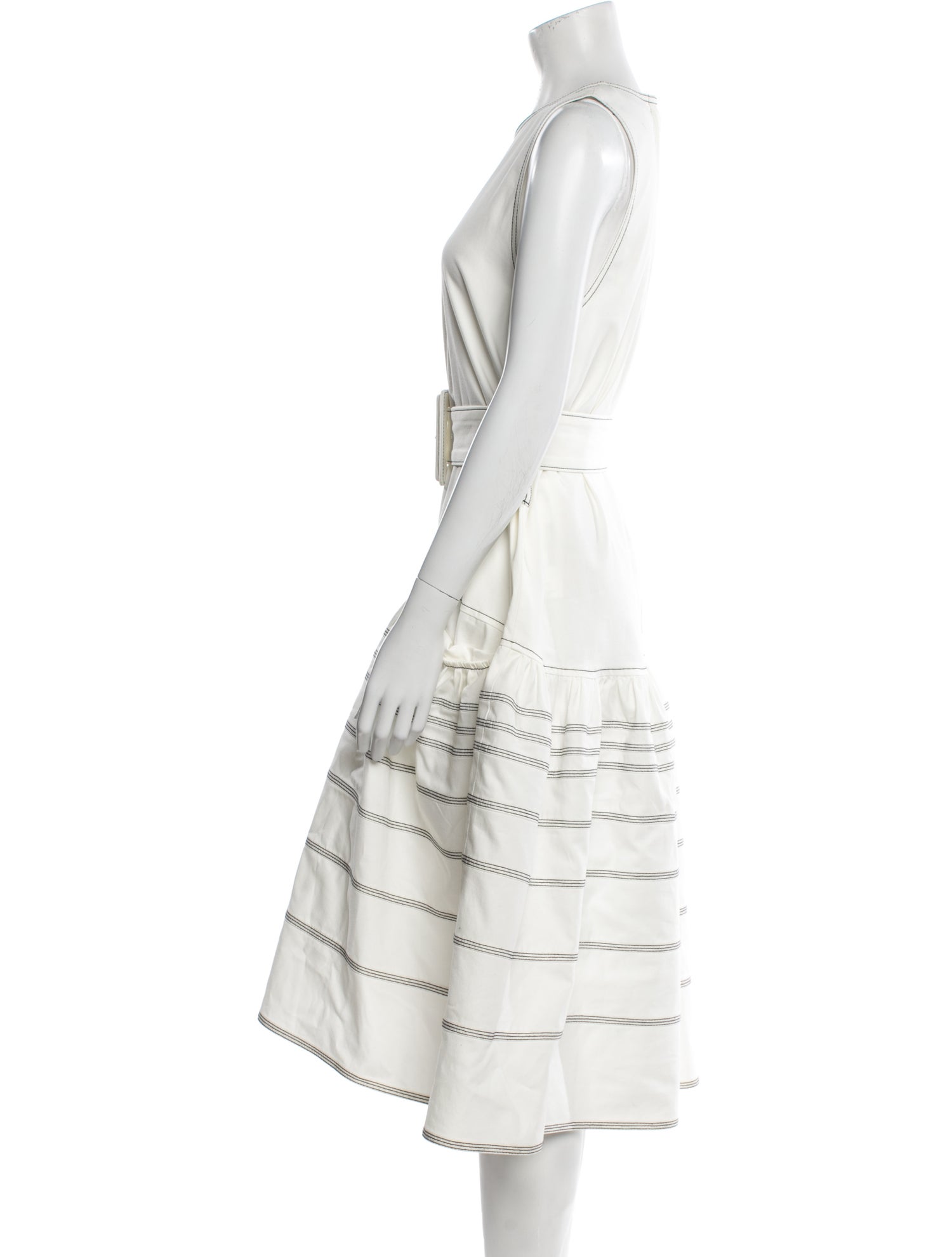 Proenza Schouler Crew Neck Midi Length Dress