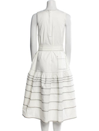 Proenza Schouler Crew Neck Midi Length Dress