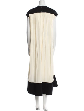 Proenza Schouler Colorblock Pattern Midi Length Dress