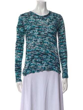 Proenza Schouler Printed Scoop Neck Sweatshirt