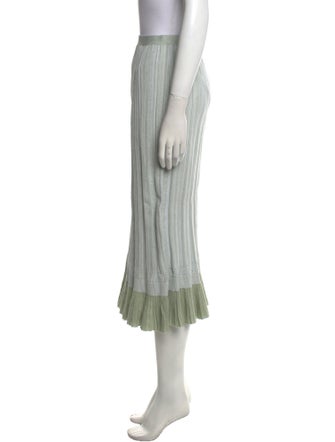 Proenza Schouler Colorblock Pattern Midi Length Skirt