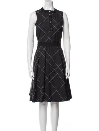 Proenza Schouler Plaid Print Knee-Length Dress