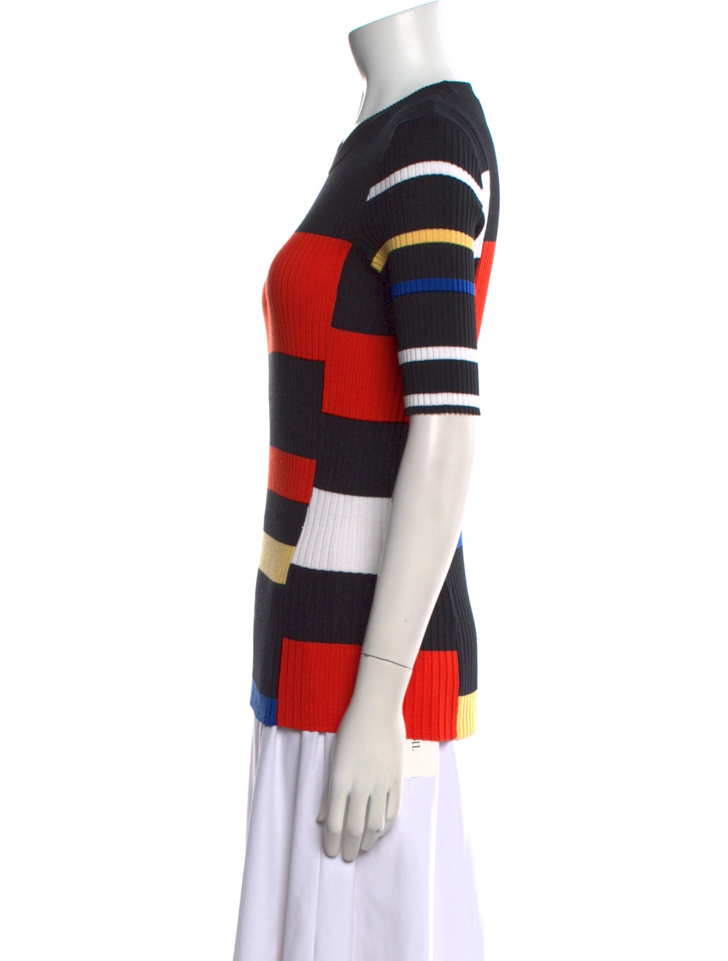 Proenza Schouler Striped Crew Neck Sweater