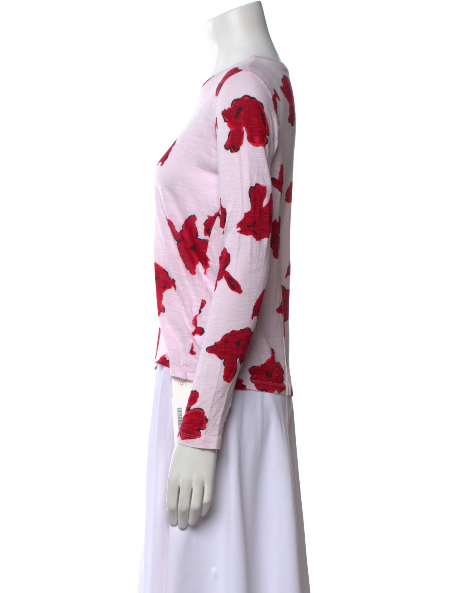 Proenza Schouler Floral Print Crew Neck Sweatshirt