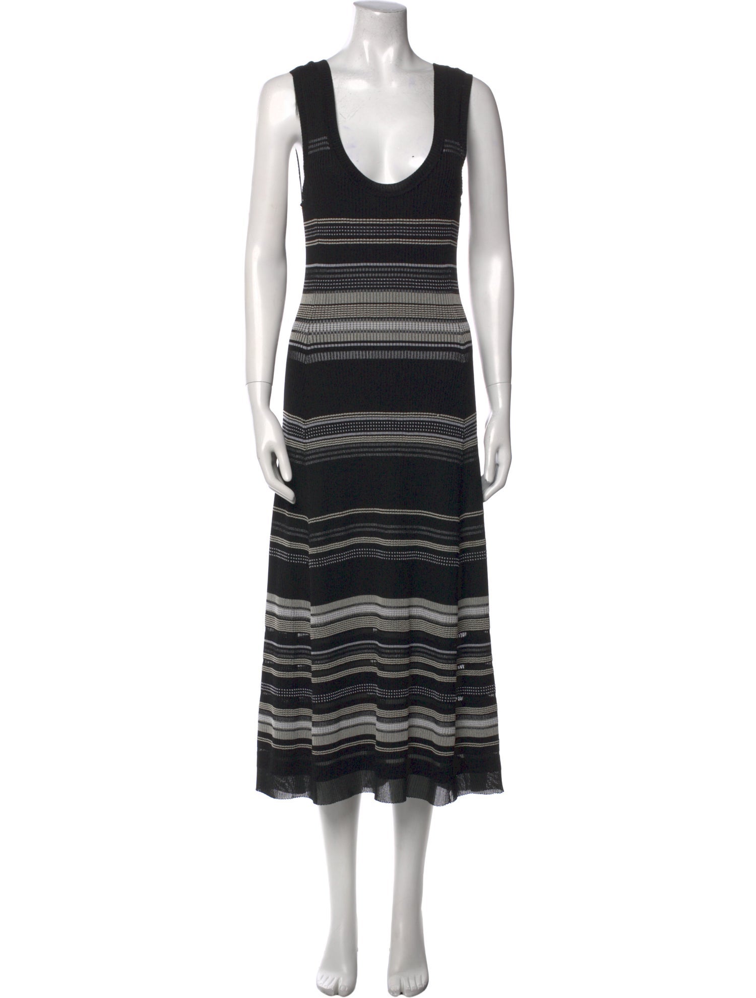 Proenza Schouler Striped Long Dress