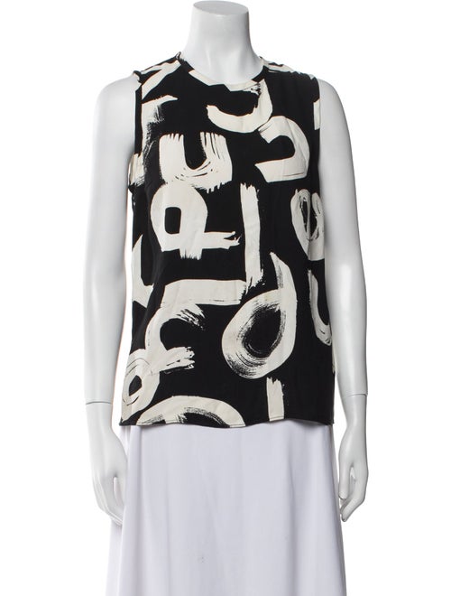 Proenza Schouler Printed Crew Neck Top