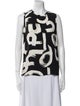 Proenza Schouler Printed Crew Neck Top