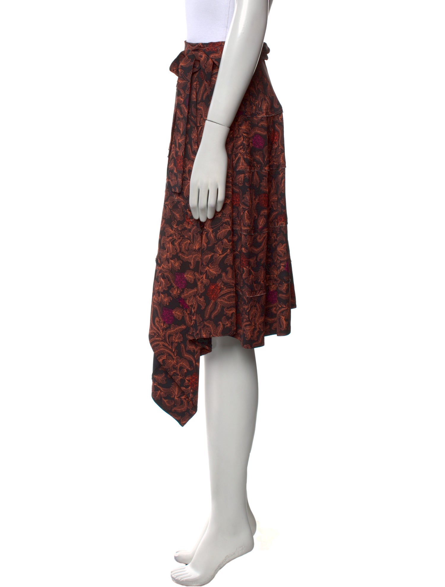 Proenza Schouler Printed Midi Length Skirt