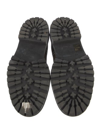 Proenza Schouler Leather Colorblock Pattern Chelsea Boots