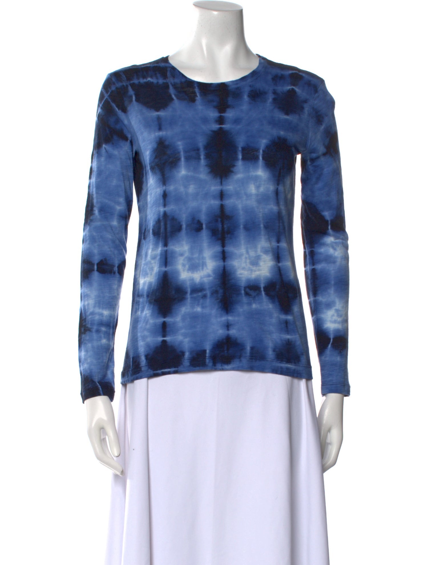 Proenza Schouler Tie-Dye Print Crew Neck Top