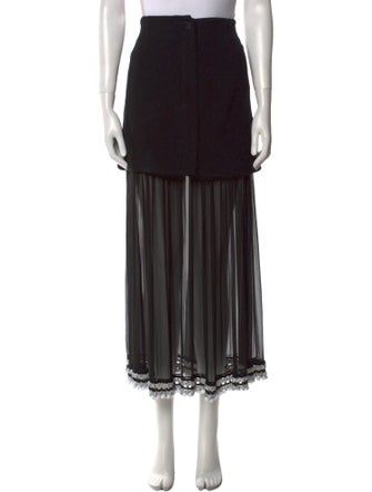 Proenza Schouler Silk Midi Length Skirt
