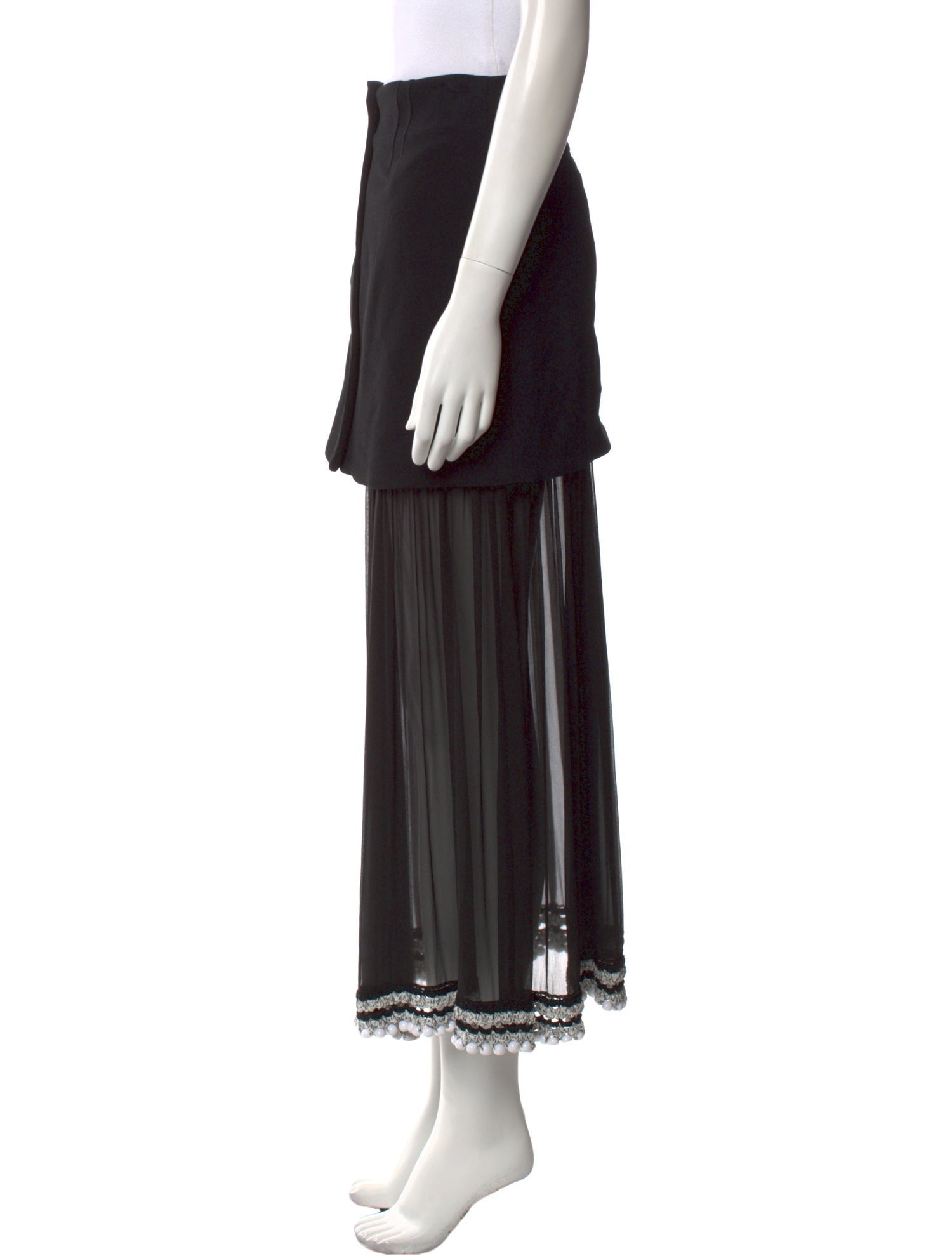 Proenza Schouler Silk Midi Length Skirt
