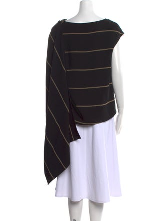 Proenza Schouler Striped Bateau Neckline Tunic