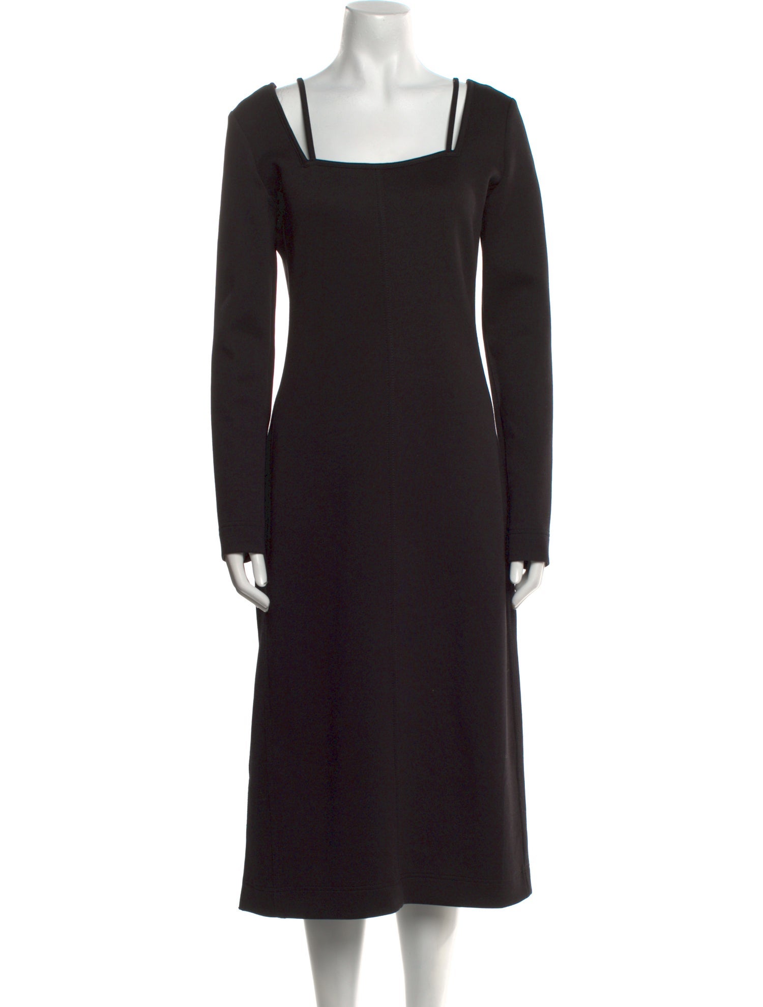 Proenza Schouler White Label Square Neckline Midi Length Dress