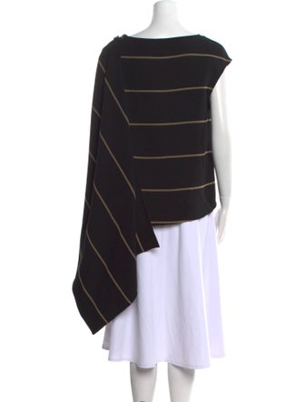 Proenza Schouler Striped Bateau Neckline Tunic