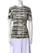 Proenza Schouler Tie-Dye Print Scoop Neck T-Shirt