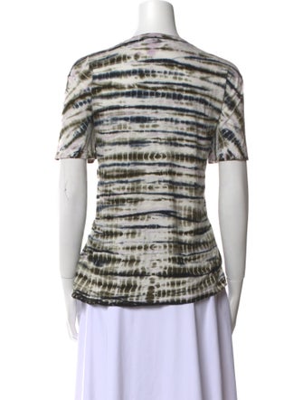 Proenza Schouler Tie-Dye Print Scoop Neck T-Shirt