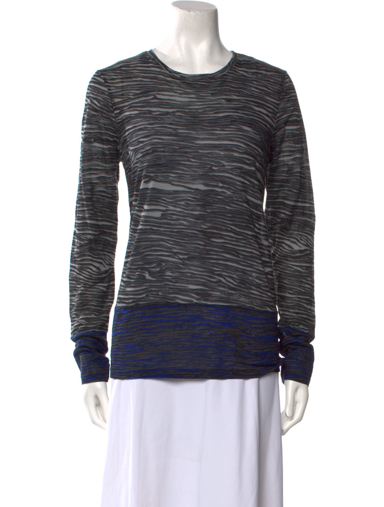 Proenza Schouler Striped Crew Neck Sweatshirt