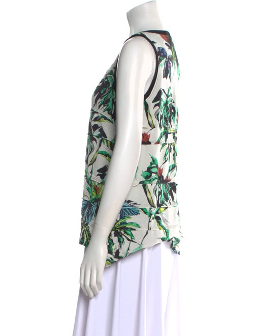 Proenza Schouler Silk Floral Print Top