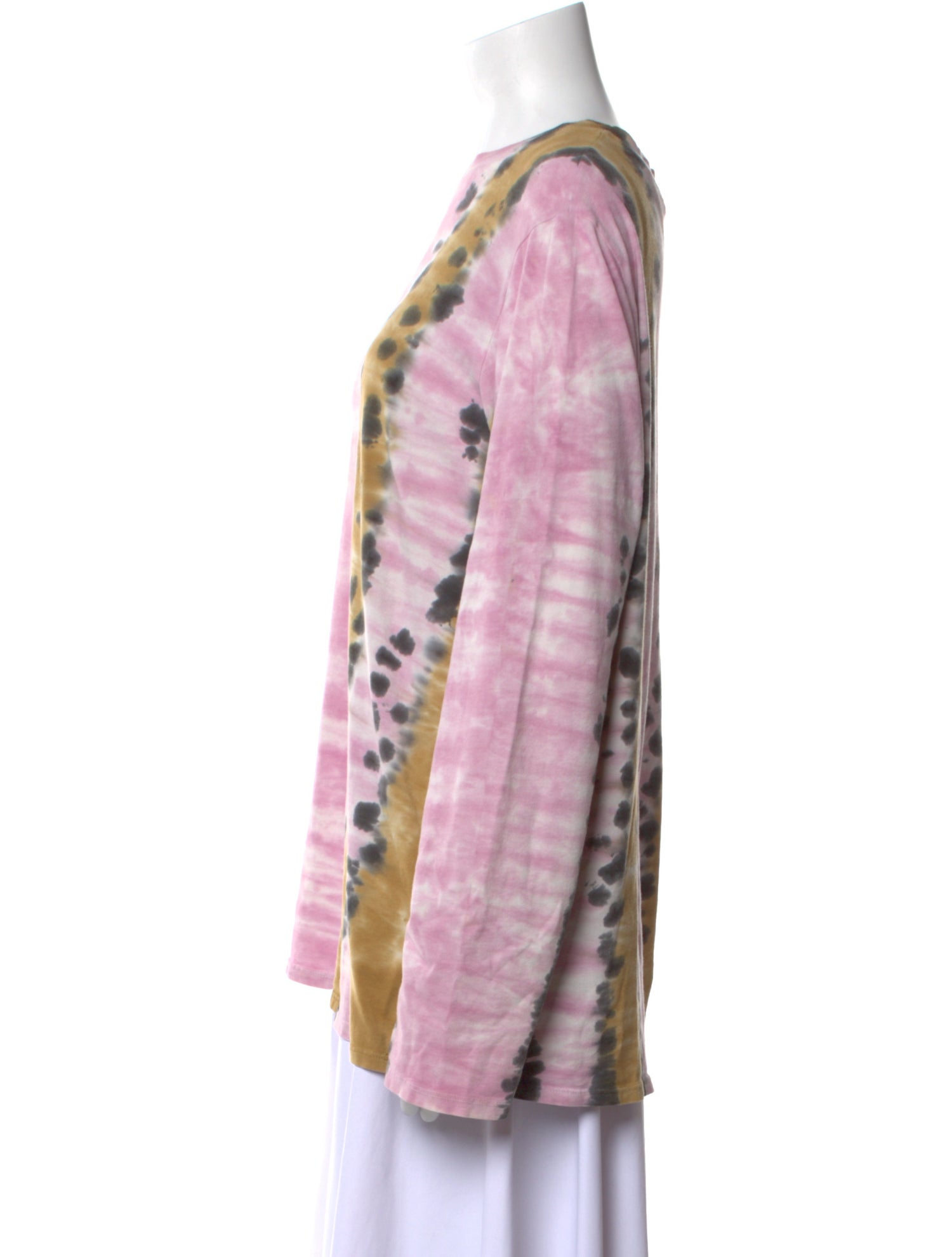 Proenza Schouler Tie-Dye Print Bateau Neckline Tunic