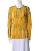 Proenza Schouler Printed Crew Neck Blouse