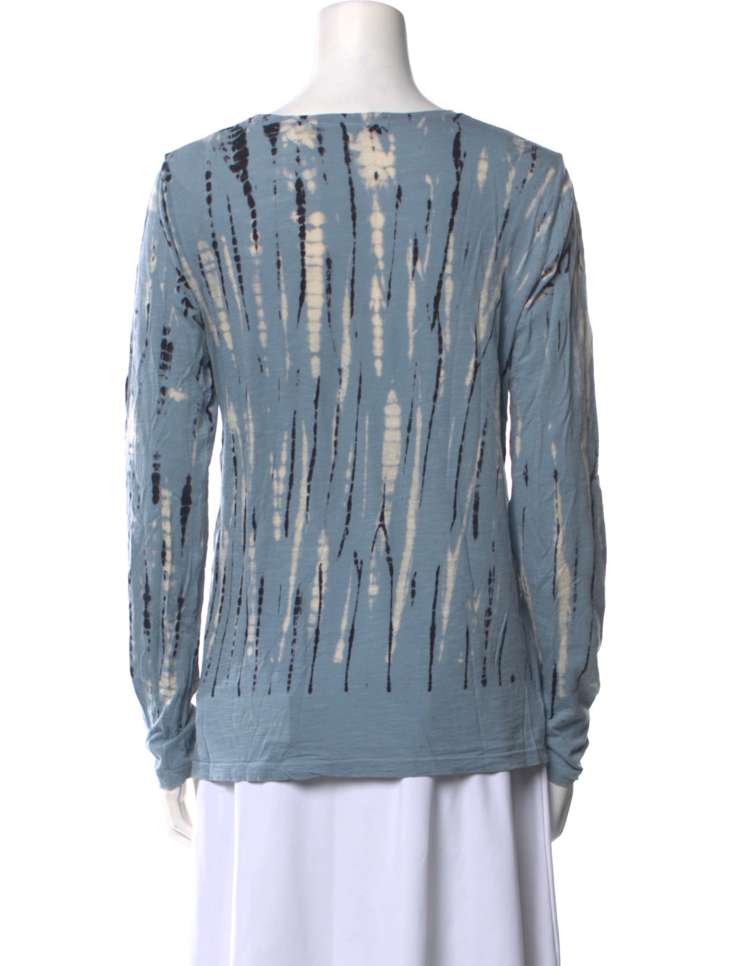 Proenza Schouler Printed Scoop Neck Blouse