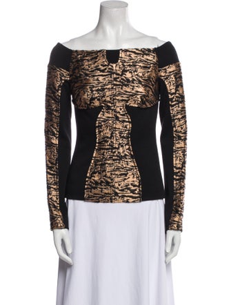 Proenza Schouler Silk Printed Top