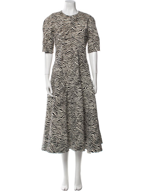 Proenza Schouler Animal Print Long Dress