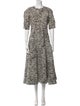 Proenza Schouler Animal Print Long Dress