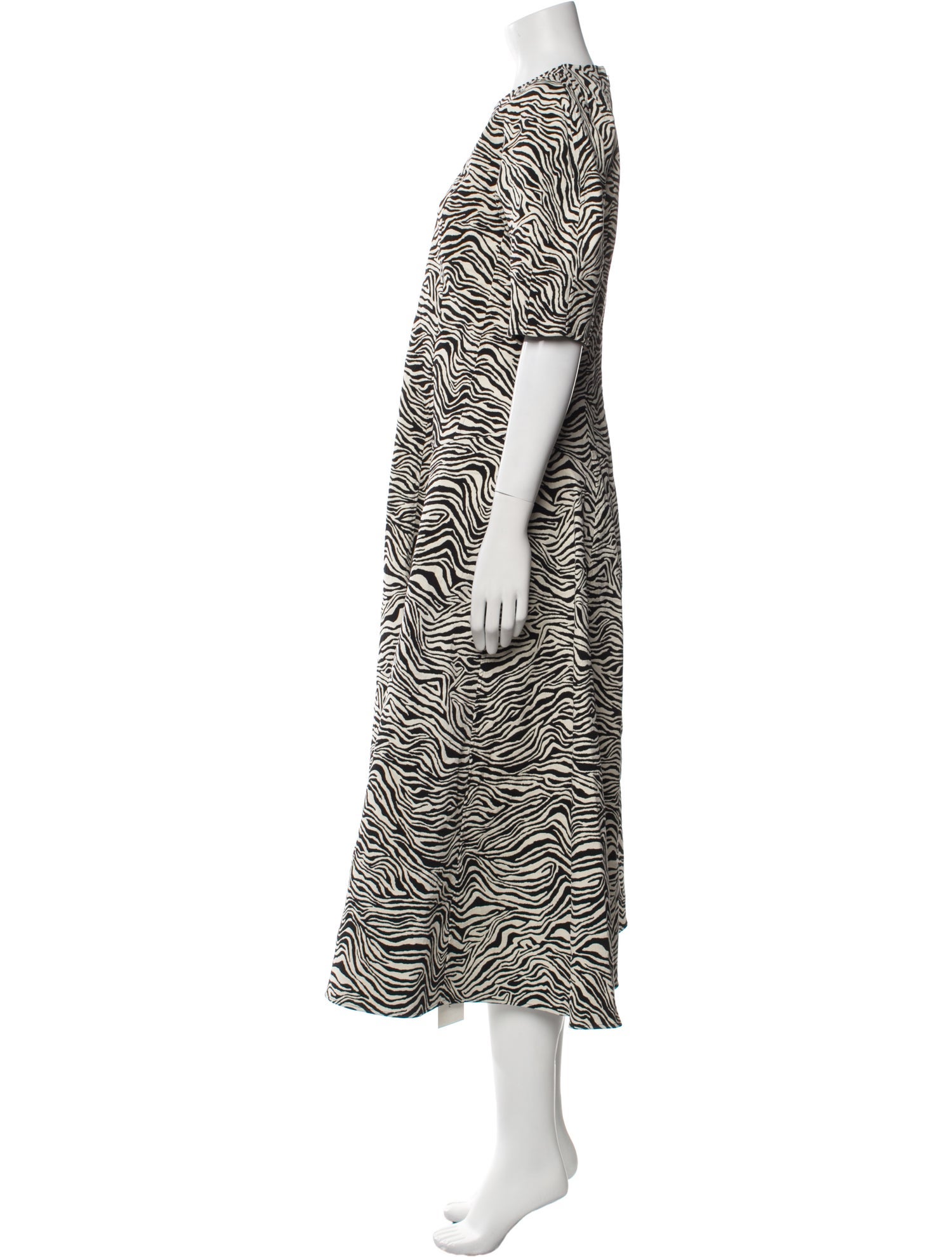 Proenza Schouler Animal Print Long Dress