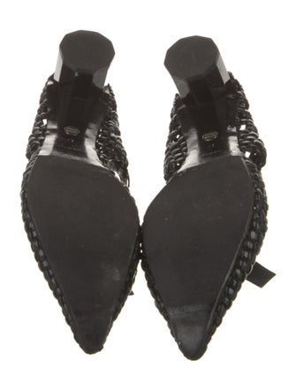 Proenza Schouler Leather Braided Accents Mules
