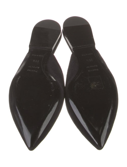 Proenza Schouler Suede Leather Trim Embellishment Mules