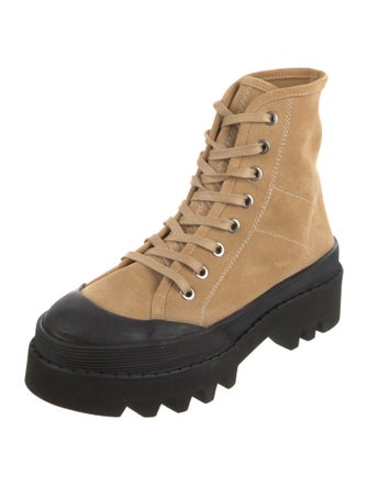 Proenza Schouler Suede Combat Boots