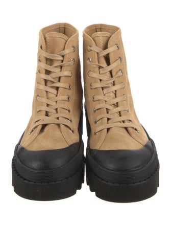Proenza Schouler Suede Combat Boots