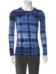Proenza Schouler Tie-Dye Print Crew Neck Henley