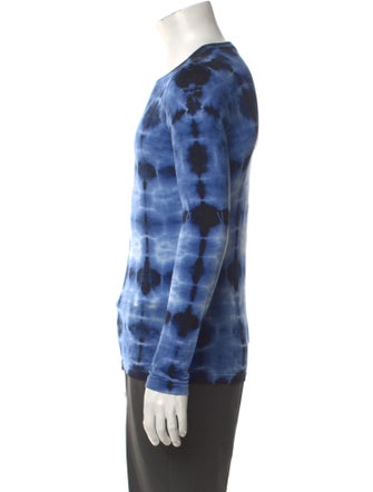 Proenza Schouler Tie-Dye Print Crew Neck Henley