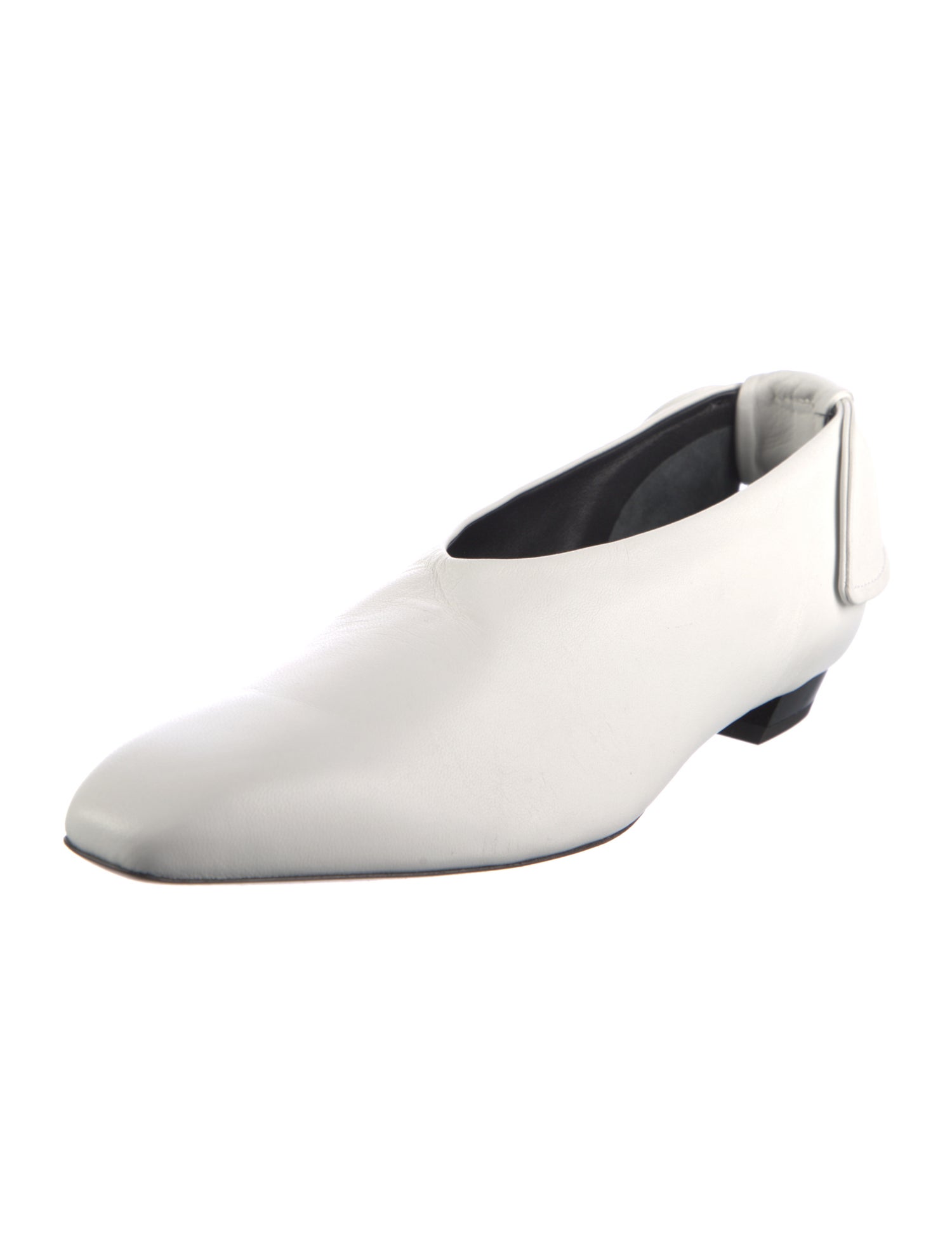 Proenza Schouler Leather Bow Accents Ballet Flats