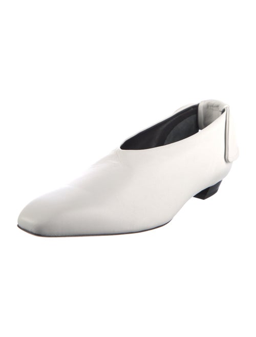 Proenza Schouler Leather Bow Accents Ballet Flats