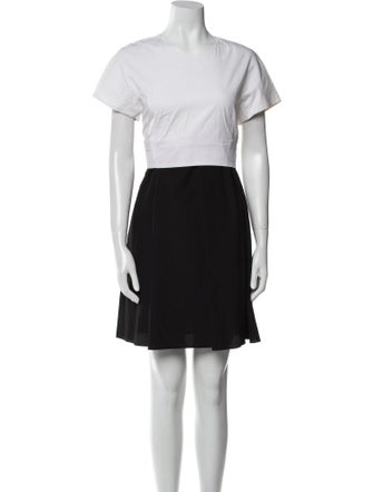 Proenza Schouler Colorblock Pattern Mini Dress