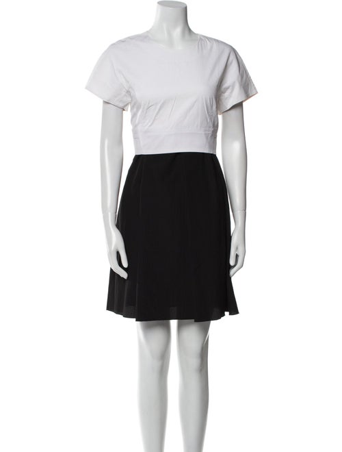 Proenza Schouler Colorblock Pattern Mini Dress