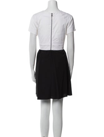 Proenza Schouler Colorblock Pattern Mini Dress