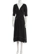 Proenza Schouler V-Neck Midi Length Dress