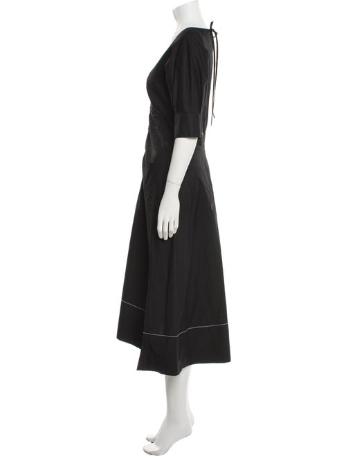 Proenza Schouler V-Neck Midi Length Dress