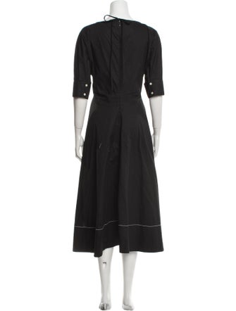 Proenza Schouler V-Neck Midi Length Dress