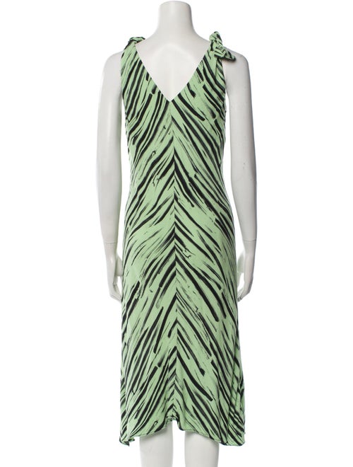 Proenza Schouler Striped Midi Length Dress