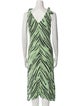 Proenza Schouler Striped Midi Length Dress
