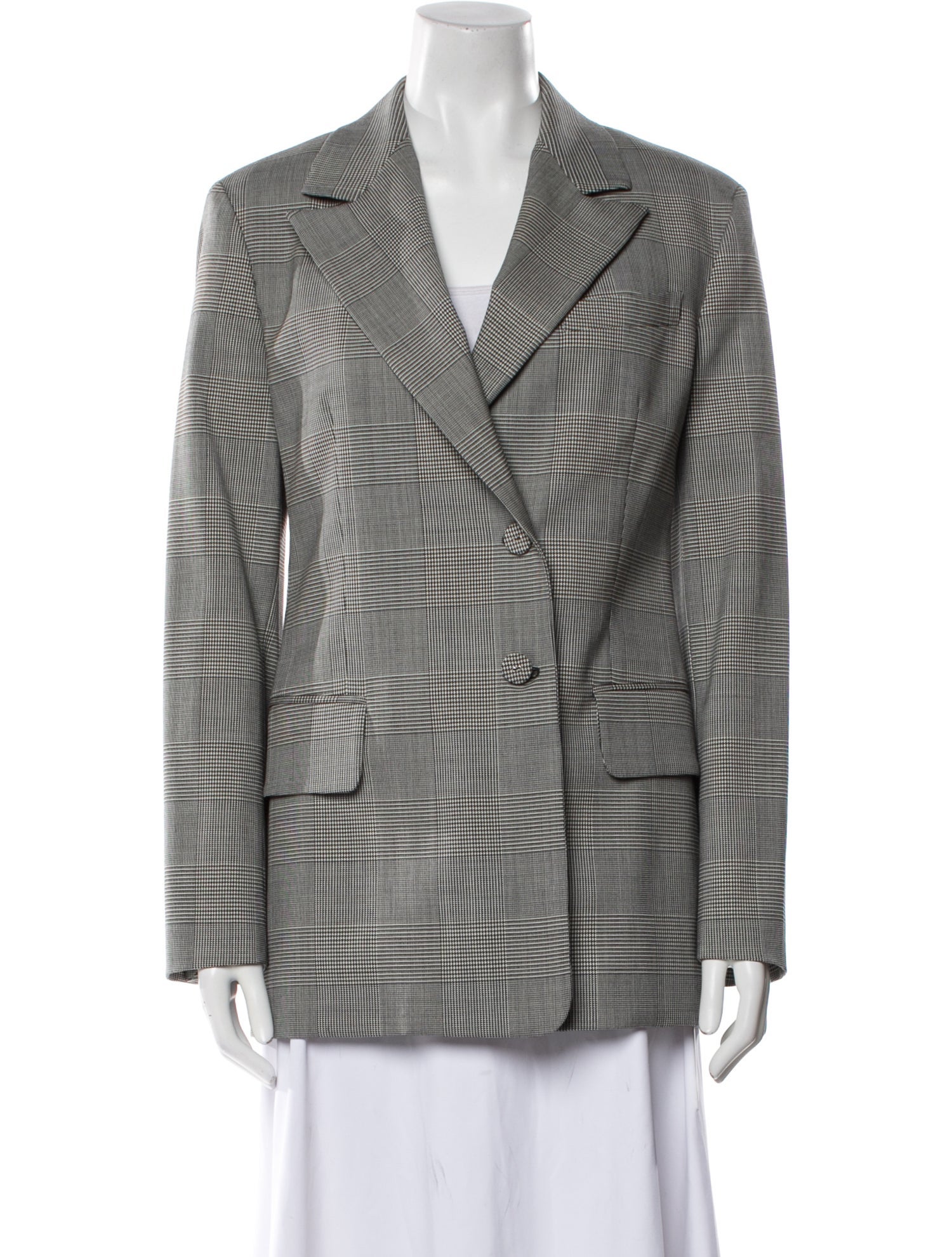 Proenza Schouler Wool Plaid Print Blazer w/ Tags