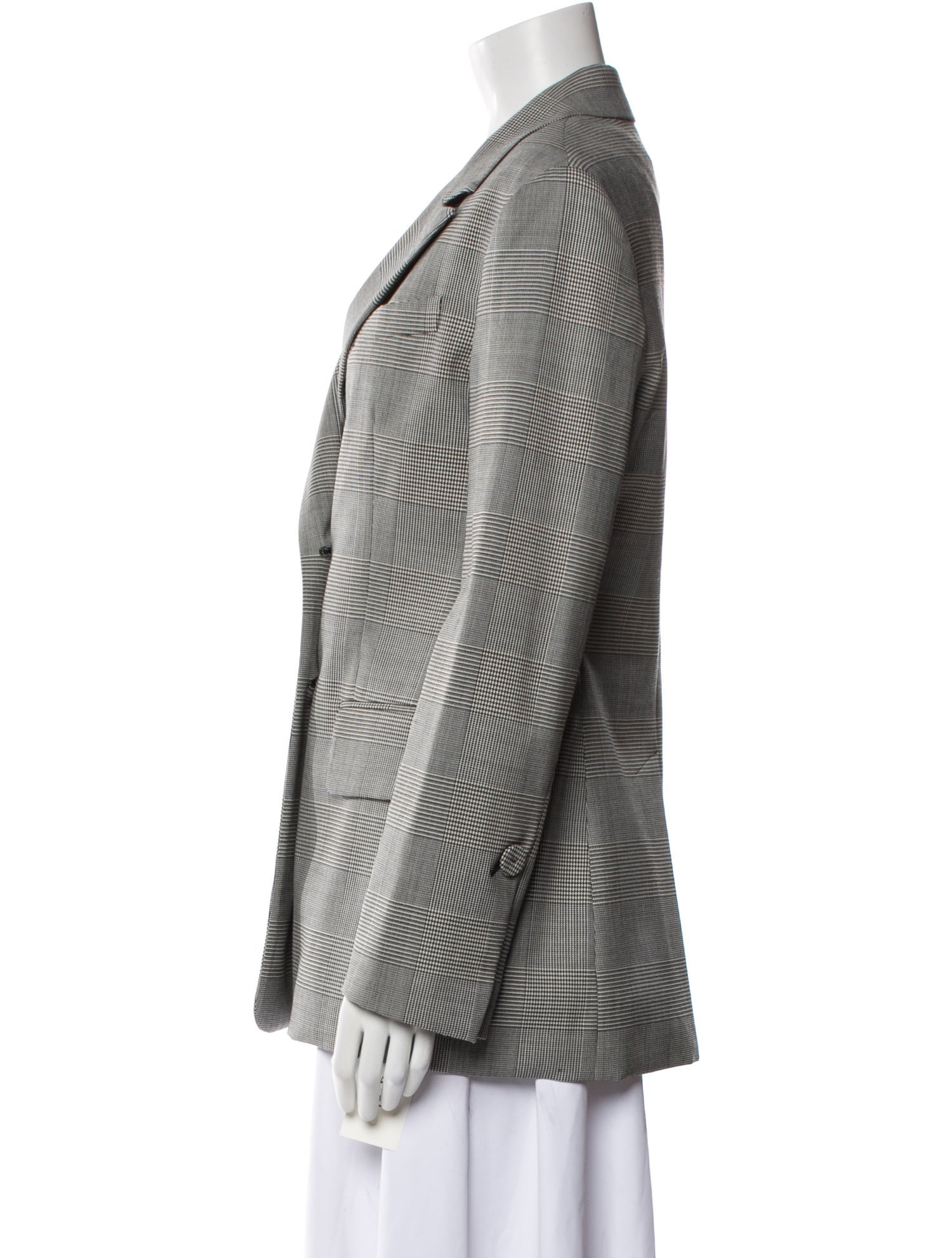 Proenza Schouler Wool Plaid Print Blazer w/ Tags